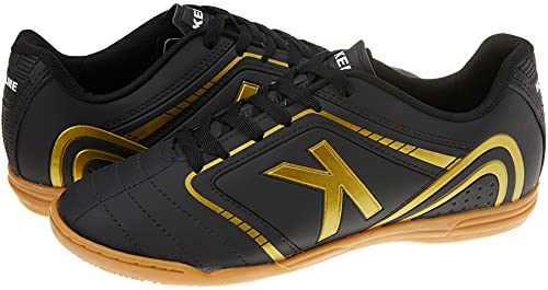Kelme KEF4112005161 Chuteira Futebol Salão Sprint 1.0 FS para Homem, Preto/Dourado, 41