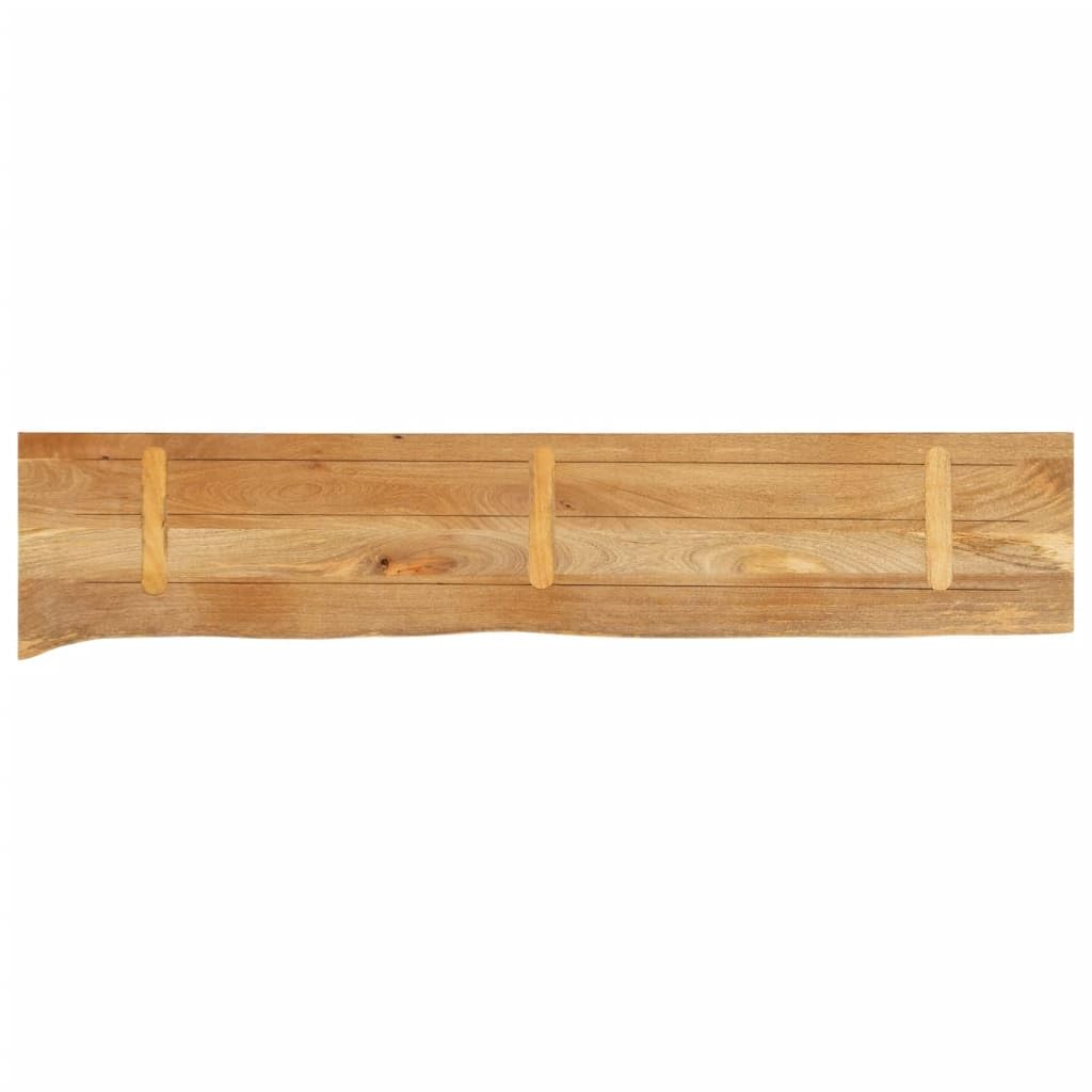 Piano del tavolo in legno massiccio di mango, 180 x 40 x 2,5 cm