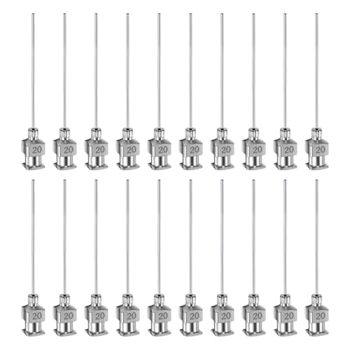 HARFINGTON 20pcs 20Gauge Stainless Steel Dispensing Needles, 1-1/2