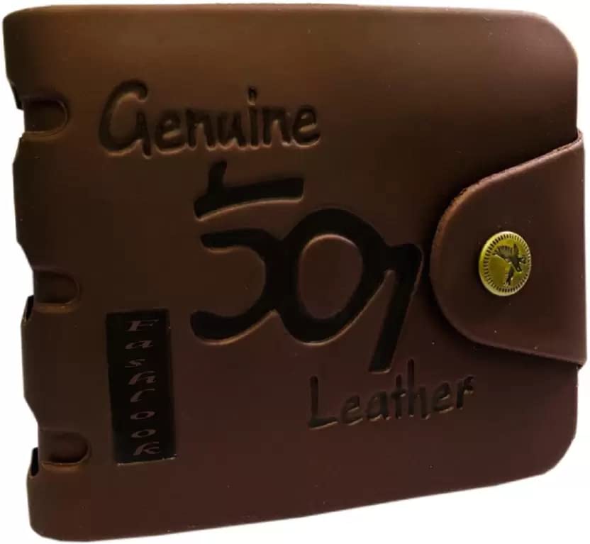 Sizzers Men's PU Leather Brown Color Wallet Khaki Artificial Leather Wallet Designer Bugs Tan-image-16