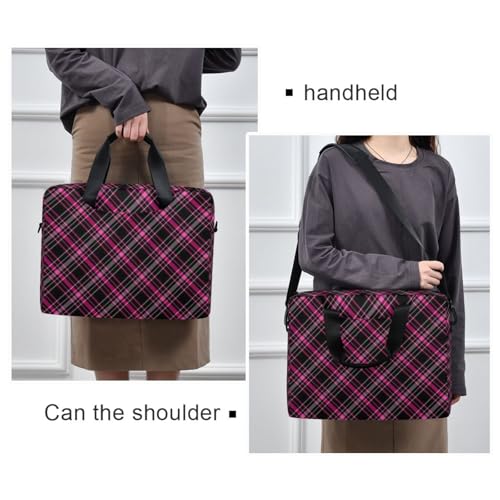 Bolso para portátil 15.6 pulgadas negro y rosa miniatura 2