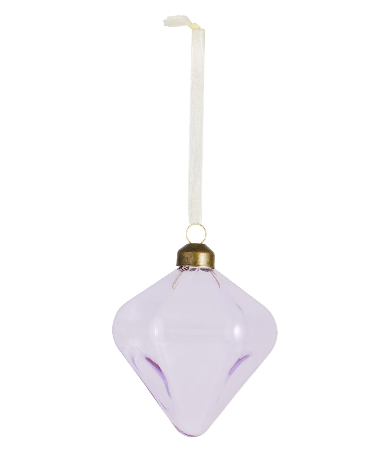 Red Carpet Studios Set di 6 gemme natalizie in vetro soffiato a mano, 9,9 cm di altezza, viola