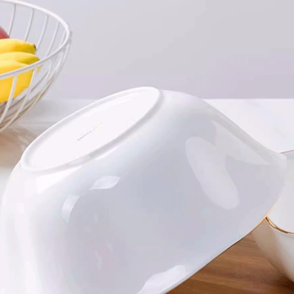 Duże Miski Sałatkowe Miska na Zupę Porcelain Bowl Soup Bowl Pasta Bowl Fruit Salad Bowl Western Food Bowl Household Large Bowl Ceramic Bowl Miski Kuchenne Miska do Sałatek, Owoców,
