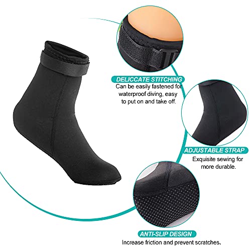BUZIFU 1 paio di guanti da nuoto impermeabili in