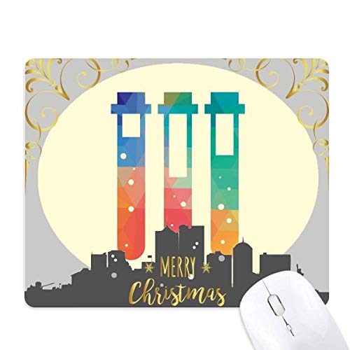 Tapis de souris chimie tubes à essais nuit de Noël en caoutchouc antidérapant