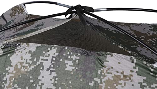 jitariki （ジタリキ）ソロテント 前後出入口 2ドア 1人用 一人用 軽量 デジタル迷彩 コンパクト キャンプ テント ソロキャンプ 防災 緊急 ツーリング 初心者 簡単 カモフラージュ 8枚目