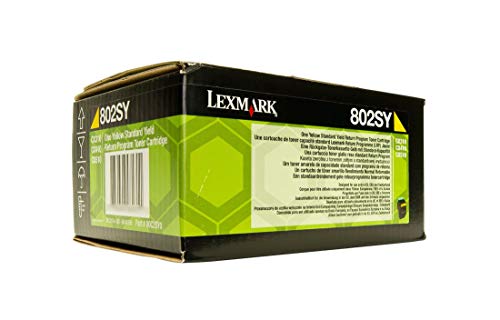 Toner jaune Lexmark 802SY 80C2SY0 2000 pages pour CX410e