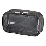 サンワダイレクト ガジェットポーチ クリア 間仕切り付き 大容量 トラベルポーチ ガジェットケース モバイルポーチ ペンポーチ 旅行 出張 小物入れ Mサイズ 200-BAGIN039CL