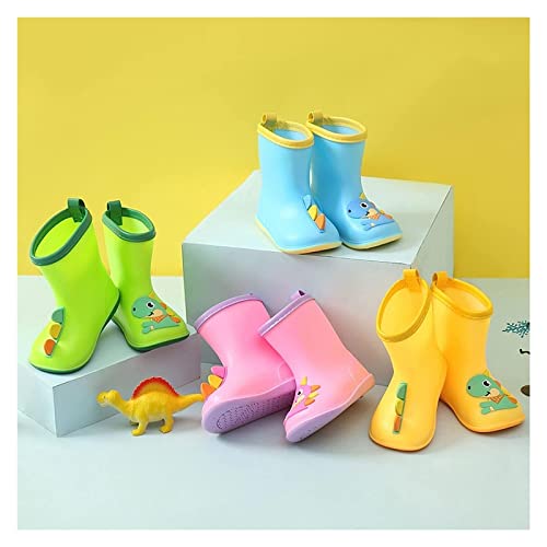 Acics Colorful Cartoon Animal Waterproof Children's Rain Boots Baby Water Shoes Eva Soft Outdoor Kids Rain Girl Dress (Color : D, Size : 18-24 Months) #TOP1