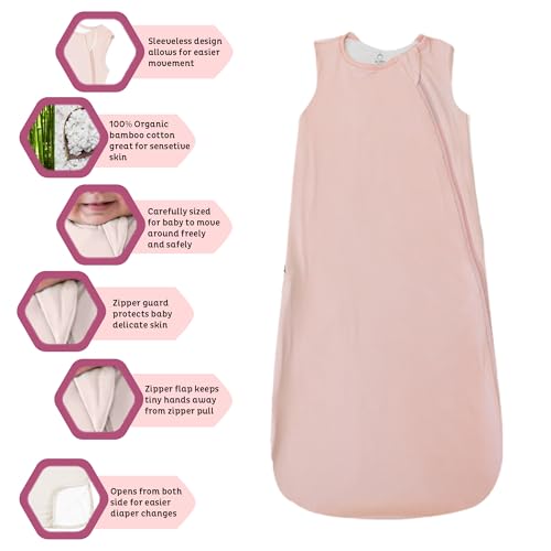 Image of ChotaBaby Premium Baby Sleeping Bag | Organic Bamboo Cotton, Breathable, Supersoft Wearable Blanket | 2-Way Zipper Sleep Sack