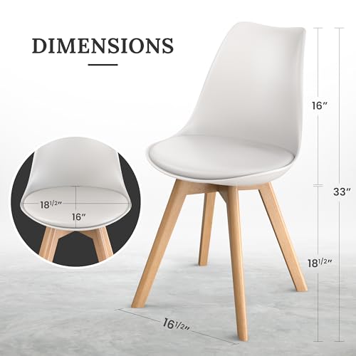 image for Lifetime Home Mid-Century Modern Lounge Chair Set of 2 - High Back Res