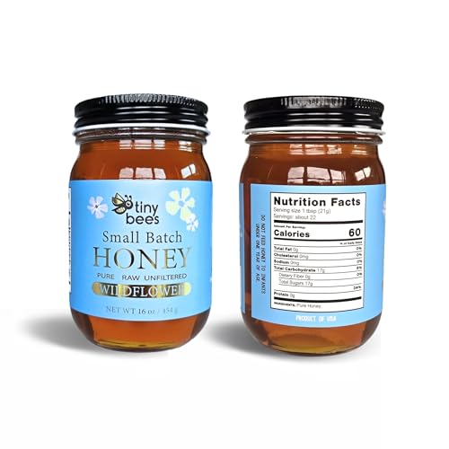 Miel Silvestre Cruda y Sin Filtrar 16 oz en Frasco de Vidrio