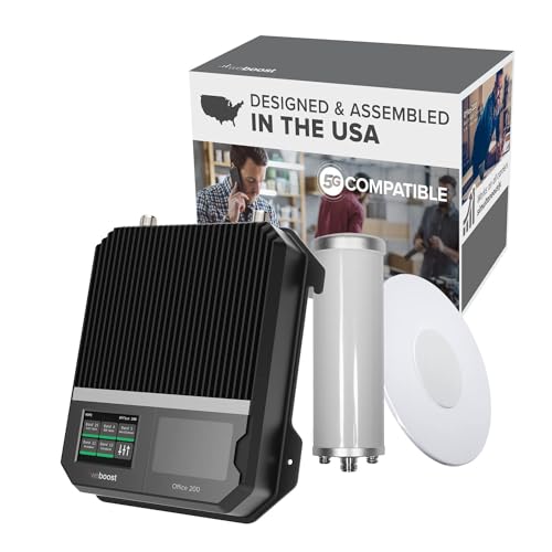 weBoost for Business Office 200 (50 Ohm) Cell Phone Signal Booster | 5G/4G LTE | All U.S Carriers - Verizon, AT&T, T-Mobile & More | Up to 10,000 sq ft | FCC Approved