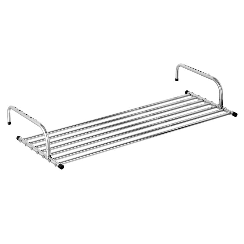 Nydunce Stendibiancheria, Stendino Retrattile, Stendibiancheria pieghevole in acciaio inox di alta qualità, stendibiancheria multifunzionale salvaspazio per balconi