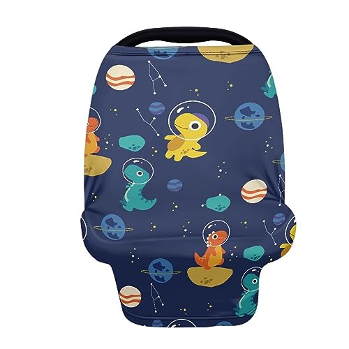 Image of Baby Car Seat Cover Breathable Infant Stroller Cover for Babies Stroller Canopy Covers Easy to Clean Multi-Use Car Seat Cover