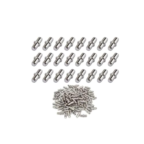 100 Bodenträger Duplo 5 mm mit Ring für Bohrung Einlegeboden Halter Regalbodenträger Regalstifte 15 mm x 5 mm Fachträger für Einlegeböden Bretthalter Regalbretthalter Fachbodenträger Rostfrei