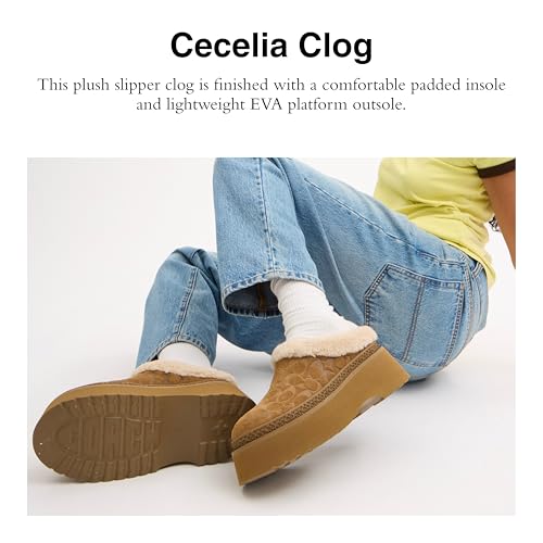 COACH Cecelia Signature Shearling Clog Cocoa/Black 10 B - image 3