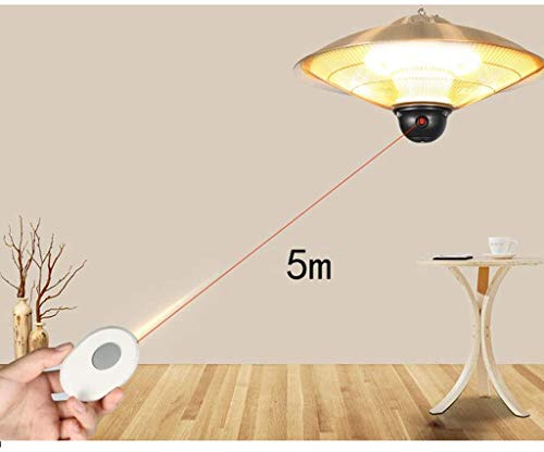 Home Outdoor Patio Heater - Hanging Quiet Patio Heater with 3 Levels of Power & Remote Control Suitable for Bedroom Living Room Office Garden