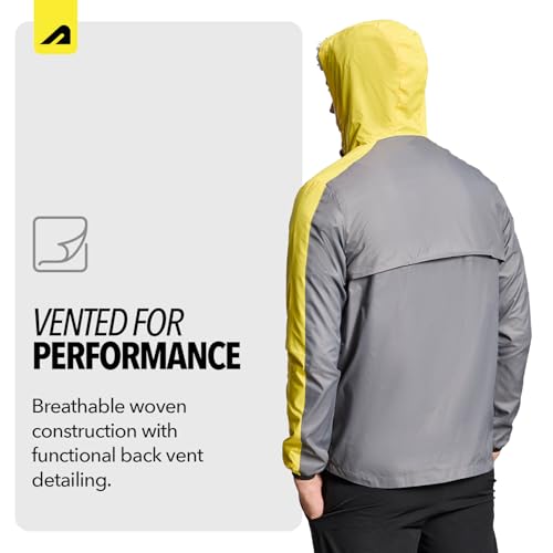 Image of Boldfit Men's Polyester Standard Length Windcheater Jacket, Lightweight & Wind-Resistant with Reflective Bike Jacket, Relaxed Fit-Stylish Windbreaker for Outdoor & Biking