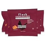 Flock Keto Chicken Skin Chips | Terry Black's BBQ Flavor | Low Carb, High Protein, Sugar Free, Gluten Free Fried Chicken Skins - Chicken Chips for People | (1oz) 8-Pack Crispy Chicken Flock Chips