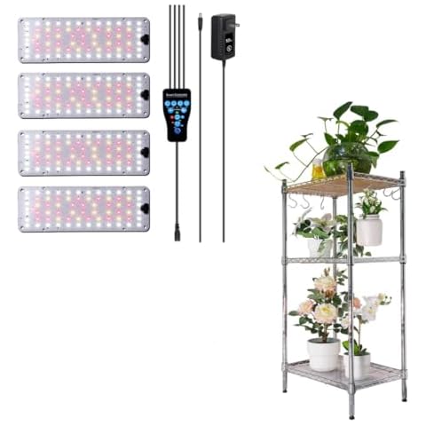 APLANT Plant Stand with 40W Grow Light, LED Grow Lights for Indoor Plants Full Spectrum Cover