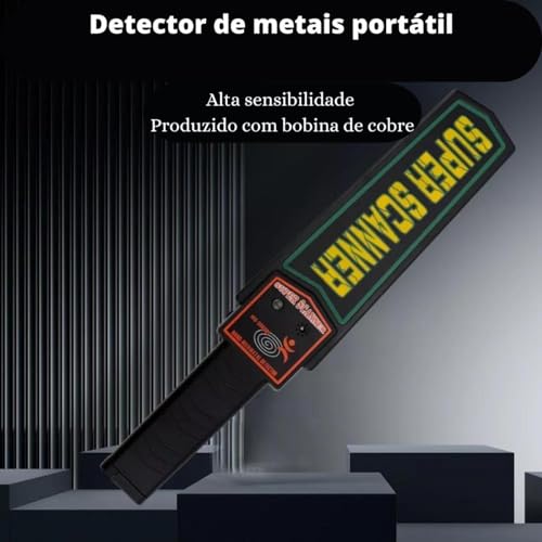Novavida, Detector Metais Alta Sensibilidade Carregador Sensor Bastão