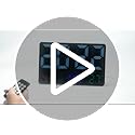 SZELAM Digitale Wanduhr Mit 11,4 Zoll Display - Große Zahlen Mit Fernbedienung & Temperaturanzeige