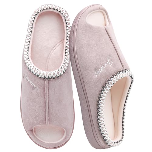 Image of Jerzmy Women's Slip on Open Toe House Slippers with Arch Support
