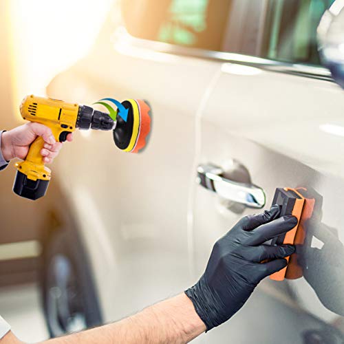 Garneck Kit de pastilha de polimento para furadeira de espuma de carro com almofadas de polimento pa