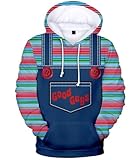 Eclaty Chucky Hoodie Costume Sweatshirt Sweater Pullover Hooded (Style 1, L)