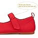 Frank Mully Girls Dress Shoes Mary Janes Girl Flats Slip on Ballet Flat Party School Shoes with Bow Toddler/Little Kid/Big Kid Red