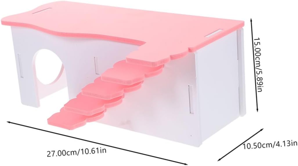 2pcs Guinea Pig Hide House Hamster House Toy Material Decor Large Hideout for Small Pets Safe Cozy Environment
