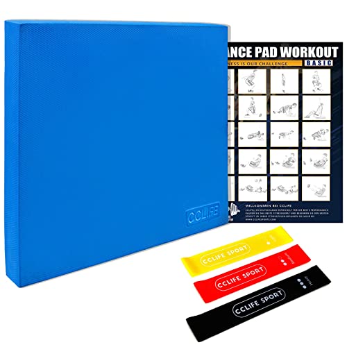 CCLIFE 50x40x6cm TPE Almohadilla de Equilibrio Tabla Balance Pad Colchoneta de coordinación Cojín Estabilidad Disco Propioceptivo Yoga Pilates Terapia Fisica Coordinación