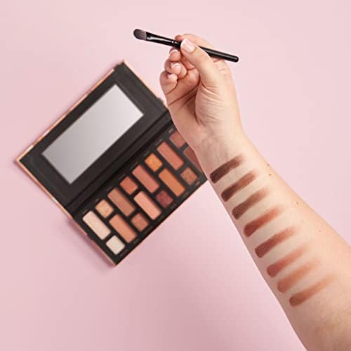 W7 Nudification Pressed Pigment Palette - 16 High Impact Nude Colors - Flawless Long-Lasting Glam Makeup