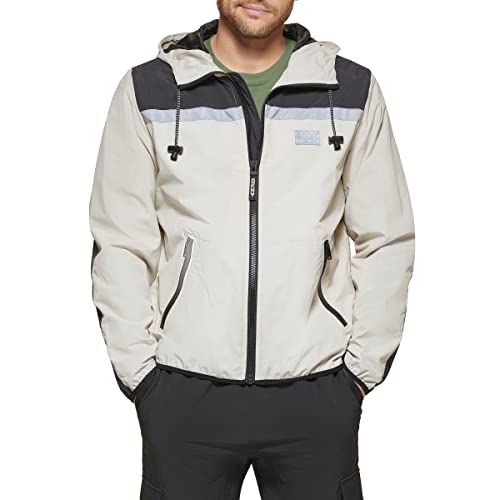 Image of DKNY Men's Active Reflective Colorblock Windbreaker
