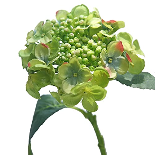 Mllepjdh Bouquet di fiori artificiali di ortensia in seta, centrotavola per tavoli, vaso, decorazione per matrimoni, composizioni floreali, fiori di seta per cimitero all'aperto