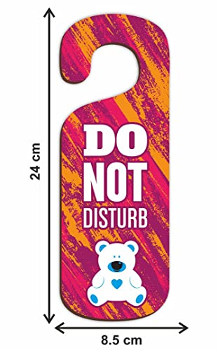 Image of KREEPO Do Not Disturb MDF Door Sign Hanger Size(24cm x 8.5cm) kr42