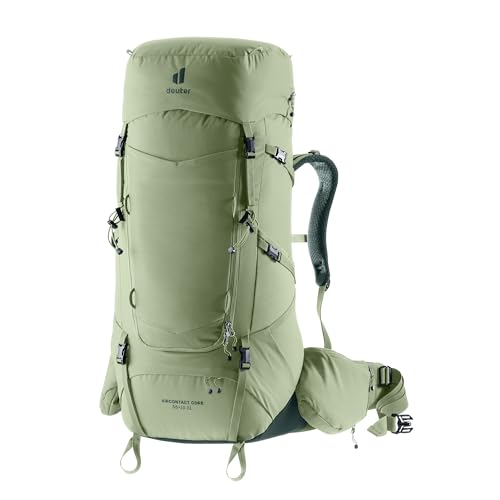 Deuter Women’s Aircontact Core 55 + 10L SL, Technical Backpacking Pack, Hydration Compatible for Hiking & Multi-Day Trekking - Grove-Ivy