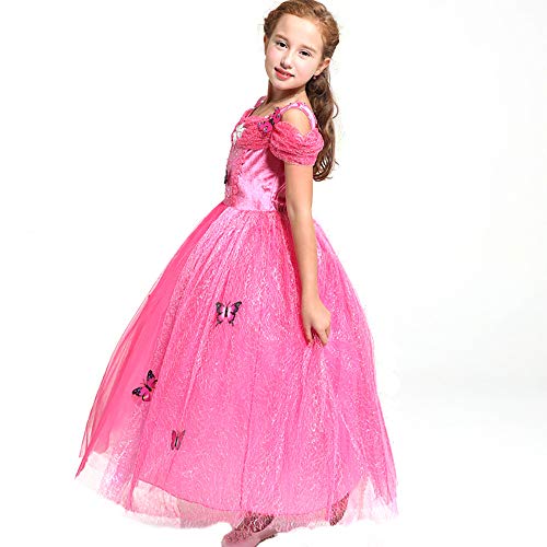 Obpin Princess Costumes Dress Christmas Halloween Birthday Role Play Cosplay Costume For Your Little Girls Dress Up (4 T, Rose-10) #TOP2