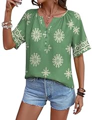 A-green White Floral