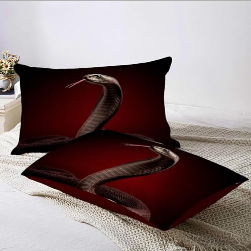 Housse de couette 220x240cm cobra en microfibre douce - 7