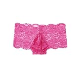 Generisch Dessous Damen Sexy Reizwäsche Lingerie Unterwäsche Sex Unterwäsche Soft Sports atmungsaktiv Spitze Männer reizvolle Unterpans (L)