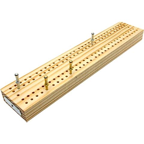 Wooden British cribbage board - 24cm (9") Cover