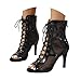 Imagen de Tacones Heels Baile Mujers Heels Dance Shoes Tacon Fino Zapatos Fiesta con Cordones Zapatos Punta Abierta Botines de Baile con Tacón Alto Salsa y Bachata de Salon Sandalia Elegantes Calzado de Danza