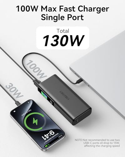 100W USB-C Power Bank for Laptop