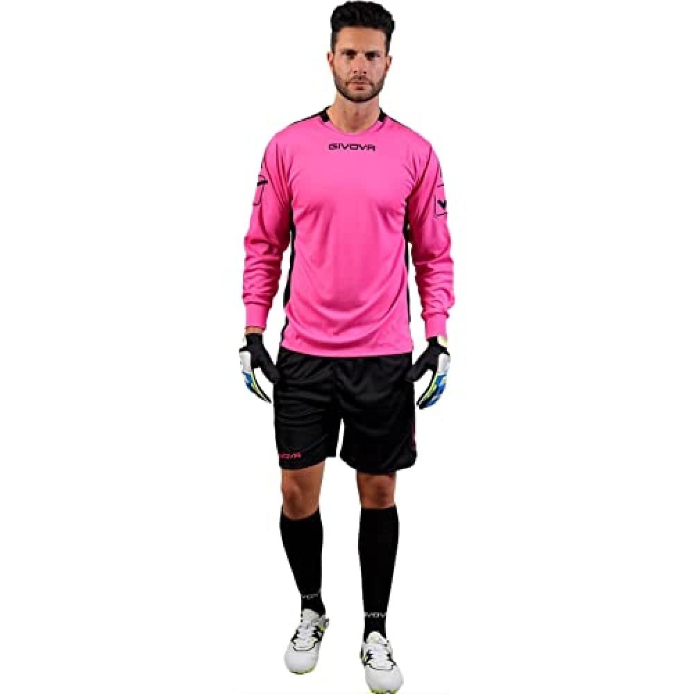 Givova KIT Portiere HYGUANA Rosso CHIARO/Nero Tg. L