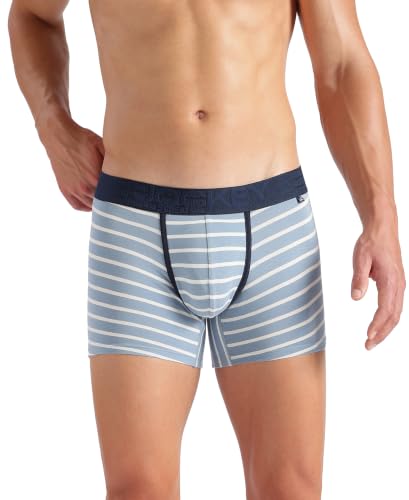 Image of Jockey US68 Men Super Combed Cotton Elastane Stretch Stripe Trunk with Ultrasoft Waistband