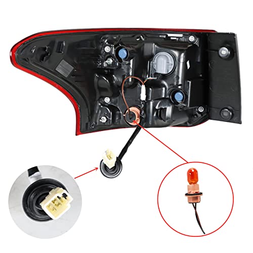 Munirater 1-Pack Rear Right Led Tail Light Brake Lamp Assembly Replacement For 2016-2021 Mitsubishi Outlander Outer Passenger Side 8330B006 #TOP3