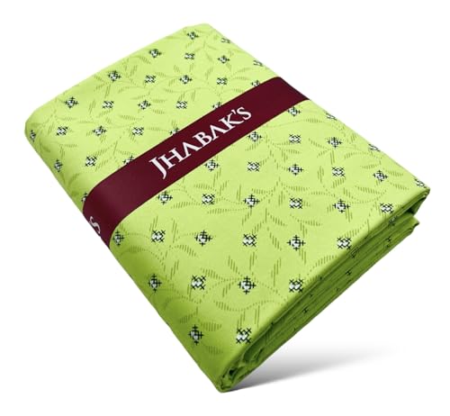 Image of JHABAK'S Unstitched Print Shirt Fabric for Men - Polycotton Material - 2.25Mtr Shirt Piece Cloth