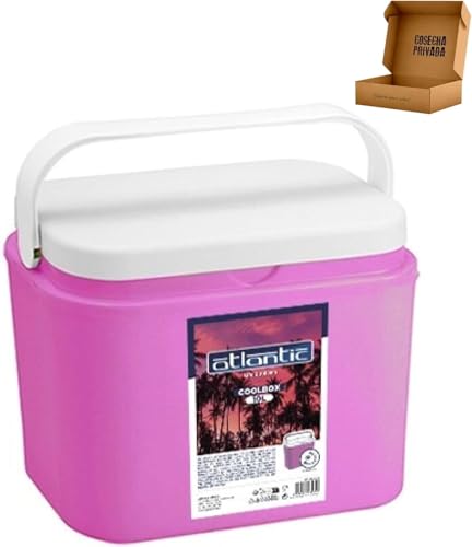 Nevera Portátil   Envio 24h   Nevera Atlantic   La Mejor Nevera portatil para Camping, Playa, o Campo. Coolbox   Maximo Aislamiento, Ligera y Resistente (Pasiva Deco, 10 L)